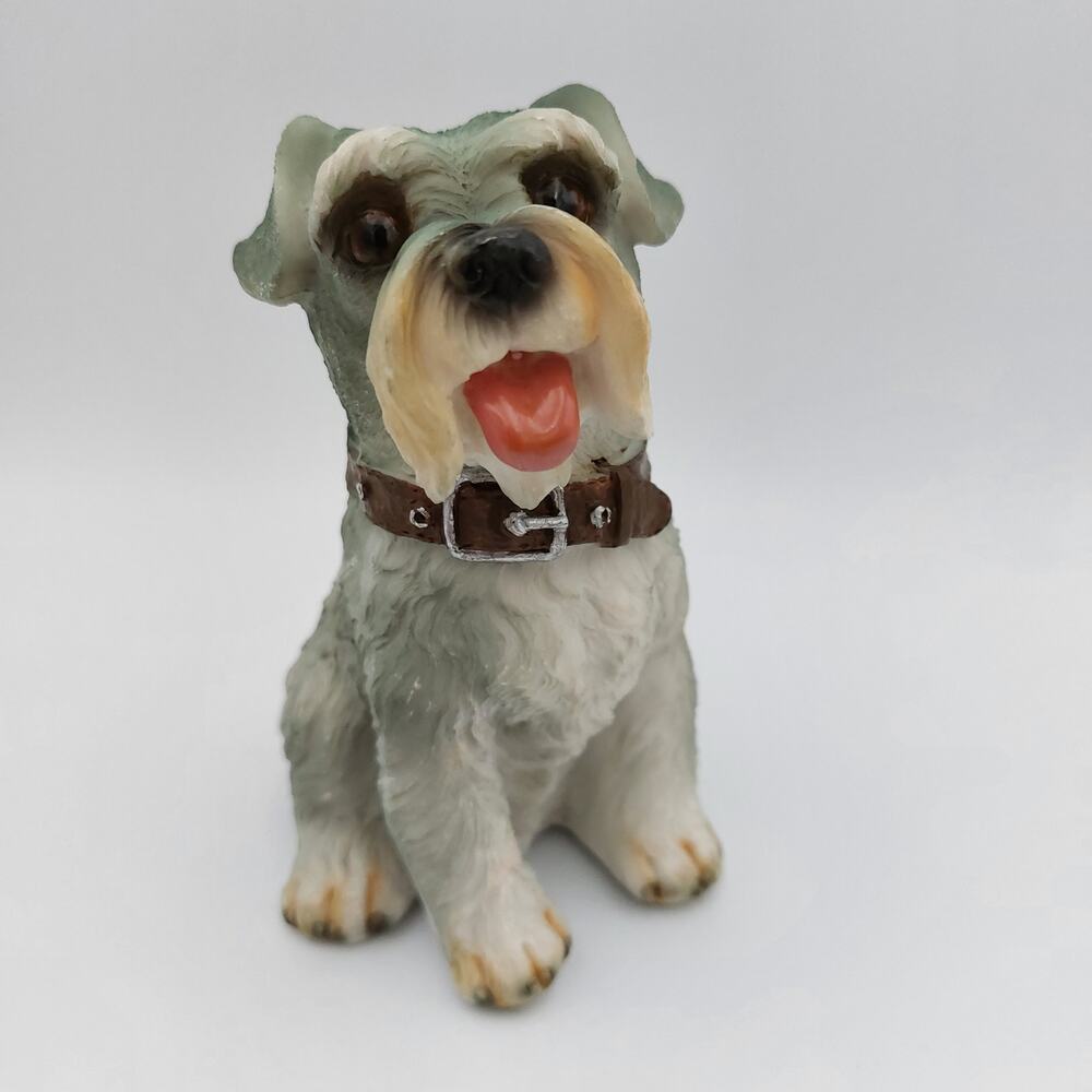Schnauzer Dog Figurine, Resin Schnauzer Sculpture, Dog Lover Gift